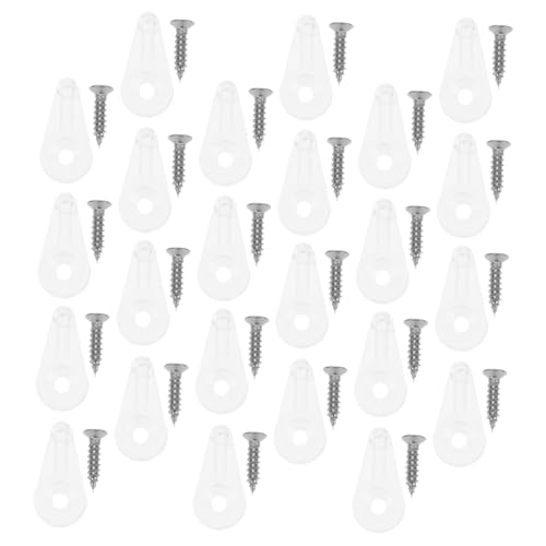 PENIKOKO 50 Stück Transparente Glashalter Clips mit Schrauben Langlebige Spiegel Schranktürbefestigung Einfache Montage für Glasvitrinen Türen und Fenster Geeignet PENIKOKO 50 Stück Transparente Glashalter Clips mit Schrauben Langlebige Spiegel Schranktürbefestigung Einfache Montage für Glasvitrinen Türen und Fenster Geeignet von PENIKOKO
