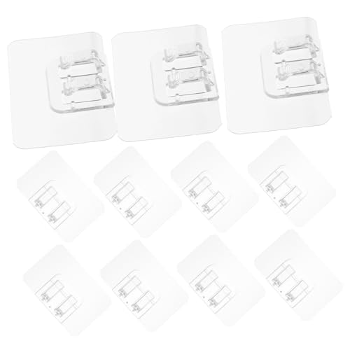PENIKOKO 50 Stück Transparente Wandhaken mit Starkem Klebeverschluss LED Lichterketten Clips Vielseitige Befestigung für Innenbeleuchtung Einfache Installation ohne Werkzeug Zuverlässiger PENIKOKO 50 Stück Transparente Wandhaken mit Starkem Klebeverschluss LED Lichterketten Clips Vielseitige Befestigung für Innenbeleuchtung Einfache Installation ohne Werkzeug Zuverlässiger von PENIKOKO