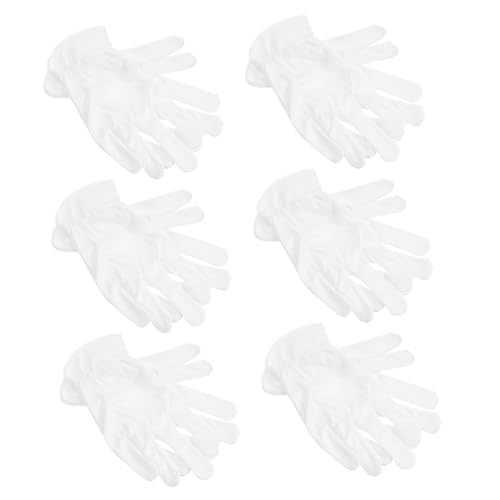 PENIKOKO 6 Paare Mikrofasern Handschuhe für Schmuckinspektion Wiederverwendbare Antistatische Handschuhe für Empfindliche Elektronische Umgebungen Geeignet für Damen und Herren von PENIKOKO