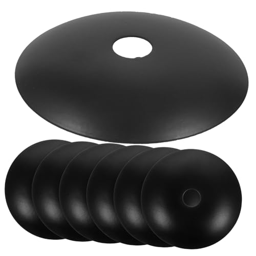 PENIKOKO 6 Stück Deckenbaldachin Metall Schwarz Runde Lampenbasis für Pendelleuchte Dekorative Abdeckung für Wohnzimmer Schlafzimmer Kompakt und Leicht Ersatz für Lichtbefestigung PENIKOKO 6 Stück Deckenbaldachin Metall Schwarz Runde Lampenbasis für Pendelleuchte Dekorative Abdeckung für Wohnzimmer Schlafzimmer Kompakt und Leicht Ersatz für Lichtbefestigung von PENIKOKO