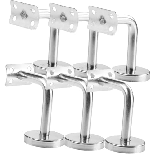 PENIKOKO 6 Stück Handlaufhalterung Edelstahl Handlaufträger für Innen Treppen Stabile Wandhalterung Treppengeländer Unterstützung aus Rostfreiem Stahl für Geländer und Handläufe PENIKOKO 6 Stück Handlaufhalterung Edelstahl Handlaufträger für Innen Treppen Stabile Wandhalterung Treppengeländer Unterstützung aus Rostfreiem Stahl für Geländer und Handläufe von PENIKOKO