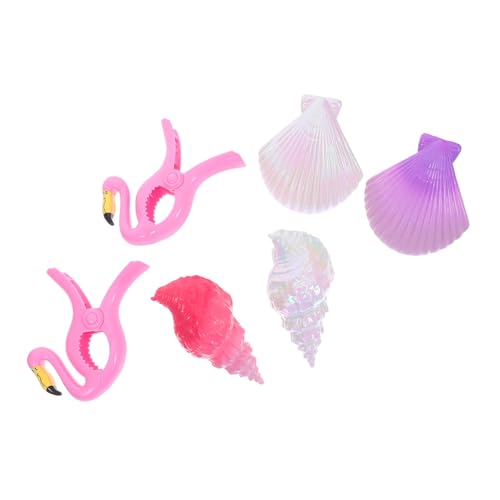 PENIKOKO 6 Stück Teiliges Dekorative Strandtuchklammern mit Festem Halt Bunte Handtuchclips für Liegestühle Pool und Terrasse für Urlaub Reise und Outdoor-Einsatz von PENIKOKO