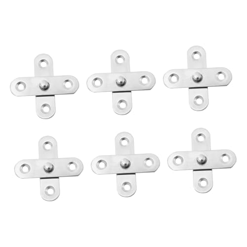 PENIKOKO 6 Stück Teiliges Edelstahl Verdeckte Dreh pivot Scharniere Verstellbar Korrosionsbeständig Leicht zu Montieren für Haus Möbeltüren mit Multifunktionalem Öffnungseffekt PENIKOKO 6 Stück Teiliges Edelstahl Verdeckte Dreh pivot Scharniere Verstellbar Korrosionsbeständig Leicht zu Montieren für Haus Möbeltüren mit Multifunktionalem Öffnungseffekt von PENIKOKO