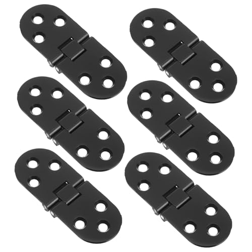 PENIKOKO 6 Stück Teiliges Faltbare Tischscharniere aus Robustem Kleine Klappscharnier für Möbel Langlebig Korrosionsbeständig Einfache Montage Geeignet für Esstisch und Büromöbel PENIKOKO 6 Stück Teiliges Faltbare Tischscharniere aus Robustem Kleine Klappscharnier für Möbel Langlebig Korrosionsbeständig Einfache Montage Geeignet für Esstisch und Büromöbel von PENIKOKO