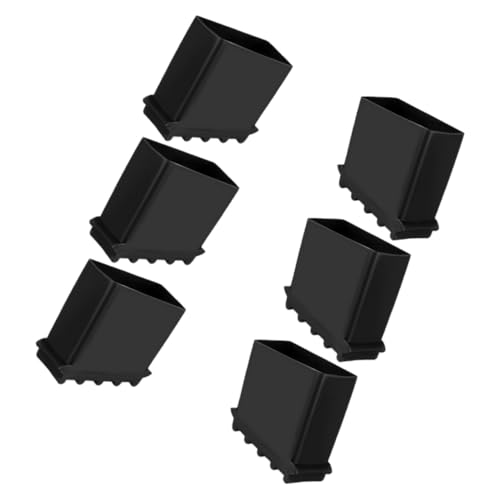 PENIKOKO 6 Stück Teiliges Leiterfüße Gummi Schutzkappen Rutschfest Strapazierfähig Langlebig Passend für Klappleitern und Trittleitern Einfache Montage Leiterzubehör für Sicheren Stand und von PENIKOKO