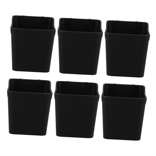 PENIKOKO 6 Stück Teiliges Pegboard Organizer mit Bechern Praktische Aufbewahrungslösung für Garage Büro und Küche Robuste und Langlebige Aufbewahrungsbehälter Schwarz von PENIKOKO