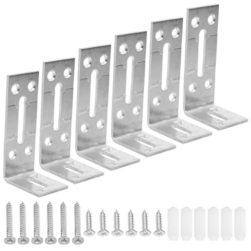 PENIKOKO 6 Stück Verstellbare Edelstahl Regalhalterung Förmige Eckwinkel Schwerlast Winkelträger für Ablagen Tische Stühle mit Langloch Schrauben Teiliges Stabile Montage PENIKOKO 6 Stück Verstellbare Edelstahl Regalhalterung Förmige Eckwinkel Schwerlast Winkelträger für Ablagen Tische Stühle mit Langloch Schrauben Teiliges Stabile Montage von PENIKOKO