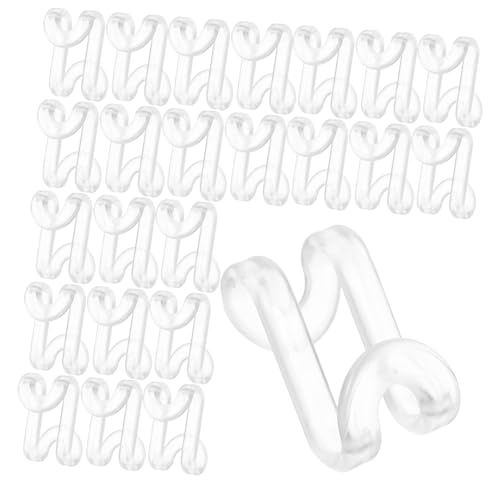 PENIKOKO 60 Stück Kleiderbügel Verbinder Haken aus Stabilem Glatte Oberfläche mit Rundungen Platzsparend für Vertikales Aufhängen Hohe Tragkraft Langlebig und Schonend für Kleidung von PENIKOKO