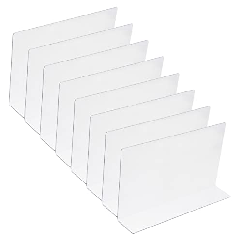 PENIKOKO 8 Stck Regaltrenner Transparente Kunststoff Regaltrennwände für Schränke und Bücherregale Verstellbare Fachteiler zur Optimalen Organisation von Snacks und Anderen Gegenständen PENIKOKO 8 Stck Regaltrenner Transparente Kunststoff Regaltrennwände für Schränke und Bücherregale Verstellbare Fachteiler zur Optimalen Organisation von Snacks und Anderen Gegenständen von PENIKOKO