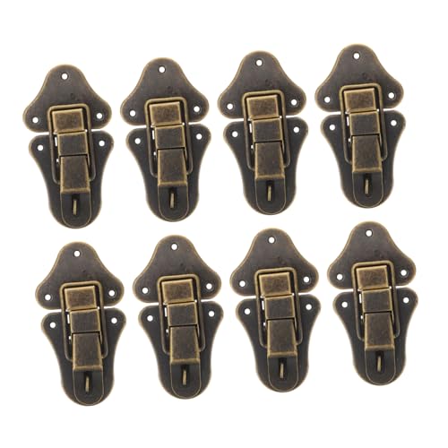 PENIKOKO 8 Stück Teiliges Antike Hasp Verschlüsse aus Eisen Dekorative Kastenschlösser für Holz und Blechboxen Einfach zu Montierende Toggle Latches Robustes Design für Koffer Werkzeug und PENIKOKO 8 Stück Teiliges Antike Hasp Verschlüsse aus Eisen Dekorative Kastenschlösser für Holz und Blechboxen Einfach zu Montierende Toggle Latches Robustes Design für Koffer Werkzeug und von PENIKOKO