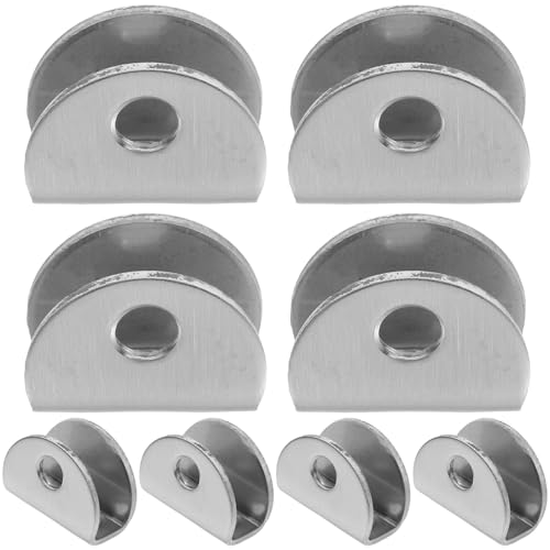 PENIKOKO 8 Stück Teiliges Edelstahl Glas klemmen Halterung für Glasregale Kleine Stabile Halter Glashalter für Spiegel und Glasplatten Langlebig und Einfach zu Montieren PENIKOKO 8 Stück Teiliges Edelstahl Glas klemmen Halterung für Glasregale Kleine Stabile Halter Glashalter für Spiegel und Glasplatten Langlebig und Einfach zu Montieren von PENIKOKO