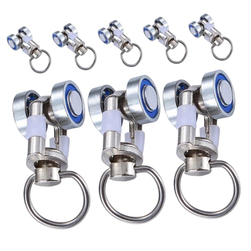 PENIKOKO 8 Stück Teiliges Metall Vorhangschienen Laufräder mit Rillenkugeln Geräuschlose Verschleißfeste Gardinen Rollengleiter Flexible Vorhangschiene Zubehör Geeignet für Feste PENIKOKO 8 Stück Teiliges Metall Vorhangschienen Laufräder mit Rillenkugeln Geräuschlose Verschleißfeste Gardinen Rollengleiter Flexible Vorhangschiene Zubehör Geeignet für Feste von PENIKOKO
