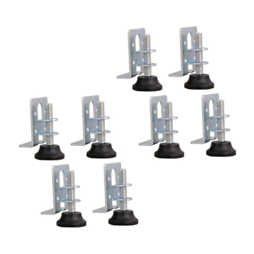 PENIKOKO 8 Stück Verstellbare Möbel Stellfüße mit Gummibasis Möbel Nivellierfüße für Schränke und Sideboards Schwerlast Verstellbare Beine rutschfeste Füße für Unebenen Boden von PENIKOKO