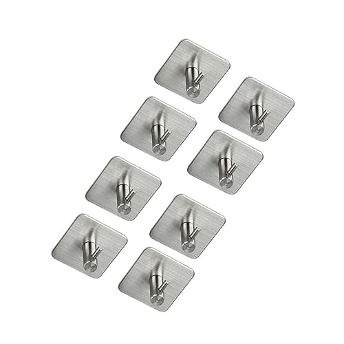 PENIKOKO 8 Stück Wandhaken Selbstklebend für Badezimmer Küche Halter für Handtücher Silber Rostfrei Robust Installieren PENIKOKO 8 Stück Wandhaken Selbstklebend für Badezimmer Küche Halter für Handtücher Silber Rostfrei Robust Installieren von PENIKOKO