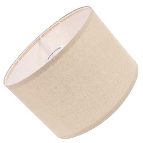 PENIKOKO Abnehmbarer Leinen Lampenschirm Stoff Lampenabdeckung für Tisch Wand und Deckenlampen Beige Kleine Langlebige Lampenhülle Weiches Licht für Wohnzimmer und Schlafzimmer von PENIKOKO