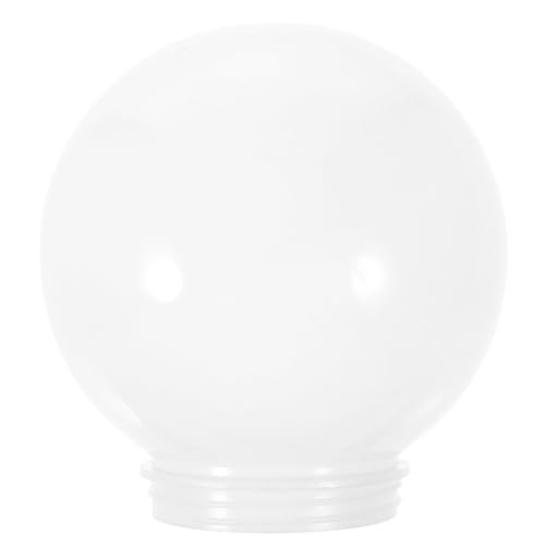 PENIKOKO Acryl Kugel Lampenschirm Wetterfeste Verschleißfeste Outdoor Lampenabdeckung für Gartenwand Moderner Milchig weißer Lampenschirm mit Einfachem Montage design von PENIKOKO