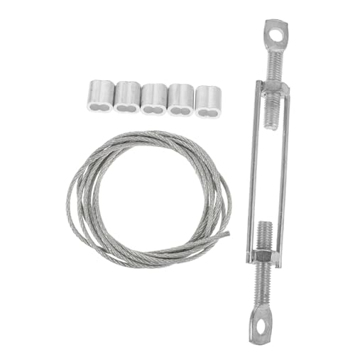 PENIKOKO Aluminium Scaffold Fixing Set mit Seil Spannverschluss und Aluminiumklammern Vielseitige Gerüstteile für Bau und Renovierung Tragbar Sicher Platzsparend Robust und Stabil von PENIKOKO