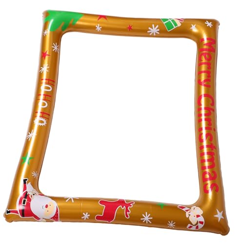 PENIKOKO Aufblasbarer Weihnachts-fotorahmen Gold Party-Dekoration für Familienfeiern und Neujahr Wiederverwendbares Foto-requisit für Firmen-Events und Festtags-spaß PENIKOKO Aufblasbarer Weihnachts-fotorahmen Gold Party-Dekoration für Familienfeiern und Neujahr Wiederverwendbares Foto-requisit für Firmen-Events und Festtags-spaß von PENIKOKO