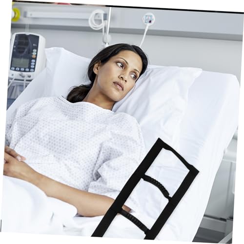 PENIKOKO Bettleiter Aufrichthilfe mit Griffen Verstellbarer Zuggurt für Senioren Patienten und Schwangere Stabile Seilhilfe zum Hochziehen im Bett Einfache Montage Werkzeug von PENIKOKO
