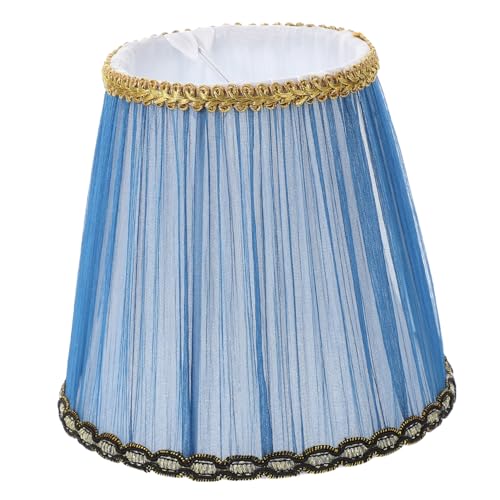 PENIKOKO Blauer Lampenschirm Clip Robust für Tischleuchte Kronleuchter Wandlampe Stehlampe Ersatzlampenschirm Praktische Lampenabdeckung Wohnraumdeko von PENIKOKO