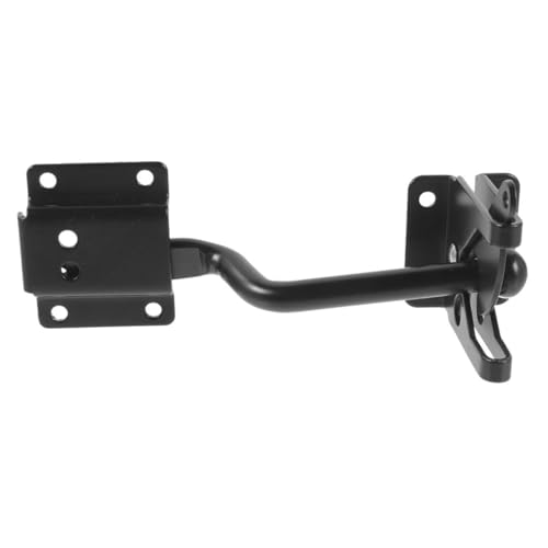 PENIKOKO Carbon stahl Torriegel mit Elektrolytisch Verzinkter Beschichtung Robuster Türriegel für Gartentore und Außenbereiche Einfach zu Montierender Eisen Riegel mit Haken für Zaun von PENIKOKO