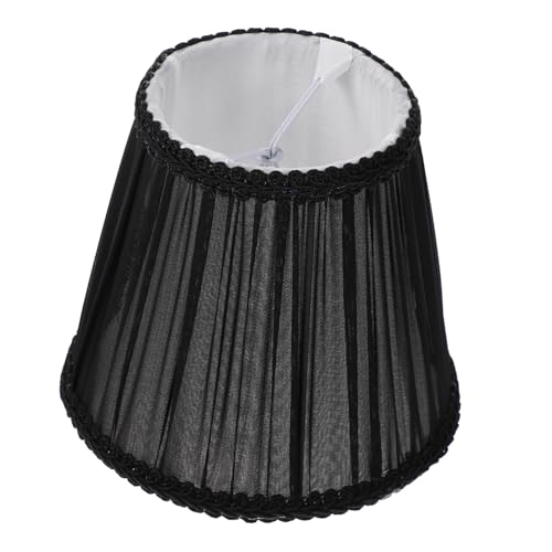 PENIKOKO Cloth Lampenschirm Aufsteckbar Schwarz Lampenabdeckung Langlebig Für Kronleuchter Tischlampe Wandleuchte Und Stehlampe Lichtdiffusor Zubehör von PENIKOKO