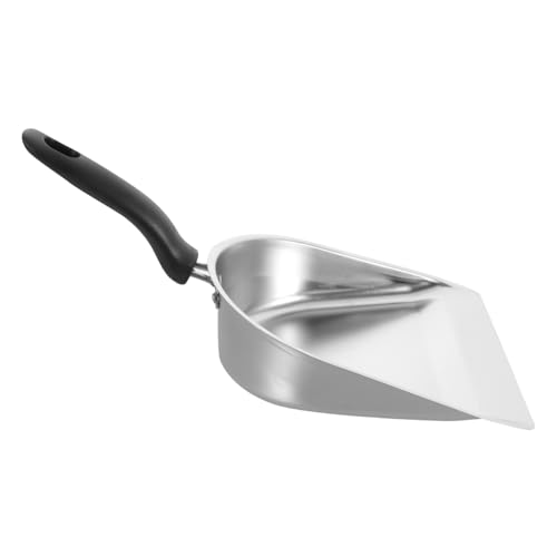 PENIKOKO Edelstahl Handkehrschaufel mit Ergonomischem Griff Rostfrei und Langlebig Kompakte für Büro und Haushalt Praktisches Kehrblech für Enge Ecken Robustes Küchenreinigungswerkzeug von PENIKOKO