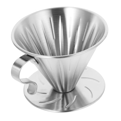 PENIKOKO Edelstahl Kaffeefilter Becher mit Griff Wiederverwendbarer Handfilter für Präziser für Kaffee Hitzebeständig Geeignet für Tassen und Karaffen von PENIKOKO