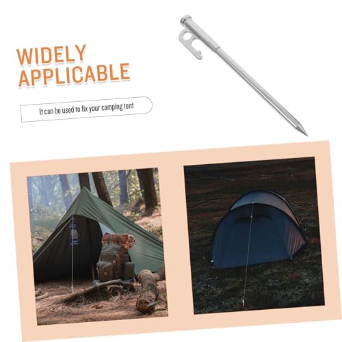 PENIKOKO Edelstahl Zeltnägel Robust Langlebig Camping Heringe für Zeltbefestigung Outdoor Bodenanker Zubehör für Harten Boden und Sichere Fixierung Beim Wandern und Zelten PENIKOKO Edelstahl Zeltnägel Robust Langlebig Camping Heringe für Zeltbefestigung Outdoor Bodenanker Zubehör für Harten Boden und Sichere Fixierung Beim Wandern und Zelten von PENIKOKO