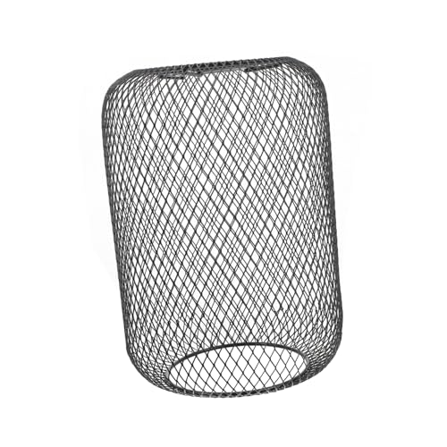 PENIKOKO Eisernes Drahtgeflecht Lampenschirm Robustes Metall gehäuse mit Elegantem Hohlmaschen design Stilvoller Lampenschirmrahmen für Tischlampen Modernes Industrielles Flair von PENIKOKO