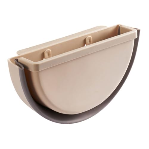 PENIKOKO Faltbarer Wandmontierter Mülleimer Beige Platzsparender Abfallbehälter für Küche Auto und Zuhause Geruchloser Kunststoff Multifunktionaler Haushaltsaufbewahrungsbehälter PENIKOKO Faltbarer Wandmontierter Mülleimer Beige Platzsparender Abfallbehälter für Küche Auto und Zuhause Geruchloser Kunststoff Multifunktionaler Haushaltsaufbewahrungsbehälter von PENIKOKO