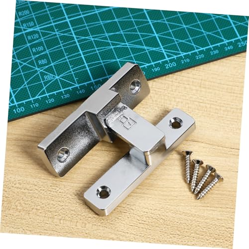 PENIKOKO Flip Gate Latch Türriegel ohne Schrauben für Gartentor und Zaun Rostfreier Metallriegel mit Polierter Oberfläche Einfach zu Montieren Sicherer Bolzenriegel für Holztüren und von PENIKOKO