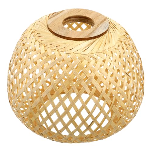 PENIKOKO Geflochtener Natur Lampenschirm Pendelleuchte Lampenabdeckung Rustikal Leicht Weichlichtschirm für Zuhause Hotel Restaurant Vielseitig Dekorativ PENIKOKO Geflochtener Natur Lampenschirm Pendelleuchte Lampenabdeckung Rustikal Leicht Weichlichtschirm für Zuhause Hotel Restaurant Vielseitig Dekorativ von PENIKOKO