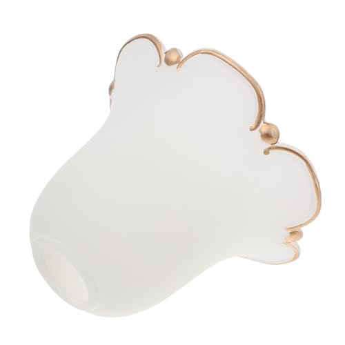 PENIKOKO Glas Lampenschirm Deckenleuchte Ersatzglas Lampenabdeckung für Wohnzimmer Pendelleuchte Kronleuchter Tischlampe Glaslampenschirm mit Glatter Oberfläche und Weichem Licht von PENIKOKO