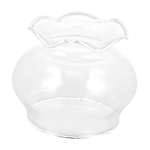 PENIKOKO Glas Lampenschirm für Kerzenhalter Transparenter Einfach Gestalteter Öllampen-abdeckschirm Robustes Glas mit Glatter Oberfläche Dekorativer Lampenzubehör für Innenbereich und PENIKOKO Glas Lampenschirm für Kerzenhalter Transparenter Einfach Gestalteter Öllampen-abdeckschirm Robustes Glas mit Glatter Oberfläche Dekorativer Lampenzubehör für Innenbereich und von PENIKOKO