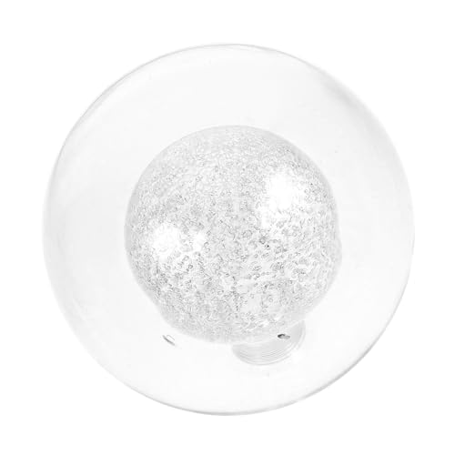 PENIKOKO Glas lampenschirm Transparent Mattiert für Schraubfassung Kugelförmiger Ersatzschirm für Deckenleuchten Wandleuchten und Außenbeleuchtung Einfache Installation von PENIKOKO