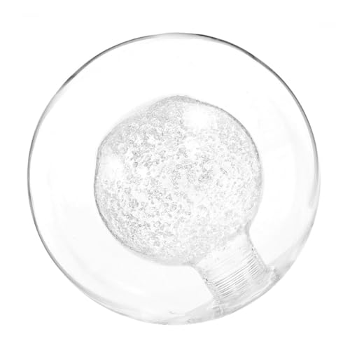 PENIKOKO Glaskugel Lampenschirm Ersatz Klarer Kugel lampenschirm aus Hitzebeständigem Glas für Gewindelampe Pendelleuchte Wandleuchte Kronleuchter Zubehör von PENIKOKO