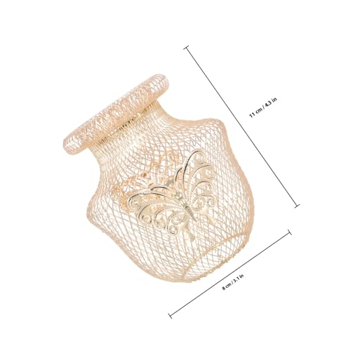 PENIKOKO Goldener Lampenschirm aus Draht Dekorative Deckenleuchte Abdeckung im Schmetterlingsvase design Langlebig Praktisches Lichtzubehör für Wohnzimmer und Schlafzimmer PENIKOKO Goldener Lampenschirm aus Draht Dekorative Deckenleuchte Abdeckung im Schmetterlingsvase design Langlebig Praktisches Lichtzubehör für Wohnzimmer und Schlafzimmer von PENIKOKO