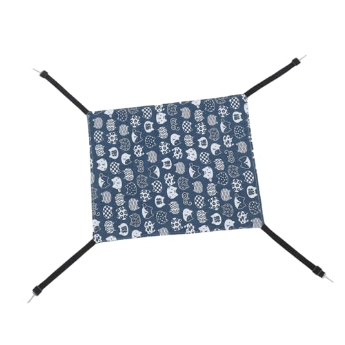 PENIKOKO Hängende Katzenhängematte Blau Platzsparendes Indoor Katzenbett mit Gemütlichem Schlafplatz Stilvolles Design für Kleine Haustiere und Dekorative Wohnraumgestaltung PENIKOKO Hängende Katzenhängematte Blau Platzsparendes Indoor Katzenbett mit Gemütlichem Schlafplatz Stilvolles Design für Kleine Haustiere und Dekorative Wohnraumgestaltung von PENIKOKO