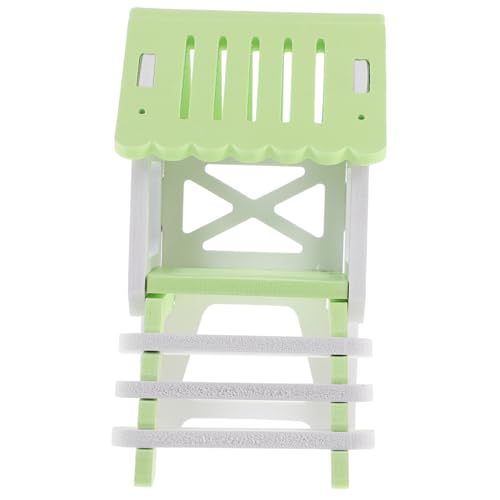 PENIKOKO Hamsterhaus mit Leiter PVC Kleintierversteck für Hamster Meerschweinchen Degu Kleintierkäfig Zubehör Kleintier Versteckhaus für Ausruhen Kleines Grün von PENIKOKO