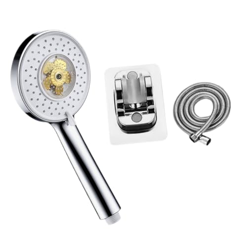 PENIKOKO Handbrause mit Hochdruck duschkopf Set Antiburst schlauch Einfache Montage Vielseitig für Bad und Haustierpflege Modernes Design Effiziente Seifenentfernung Silberfarben PENIKOKO Handbrause mit Hochdruck duschkopf Set Antiburst schlauch Einfache Montage Vielseitig für Bad und Haustierpflege Modernes Design Effiziente Seifenentfernung Silberfarben von PENIKOKO