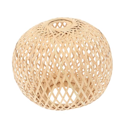 PENIKOKO Handgefertigter Lampenschirm Geflochten Warmes Licht Lampenabdeckung Wohnzimmer Dekoration Vielseitiges Wohnaccessoire Natürlicher Lampenbezug für Deckenleuchte PENIKOKO Handgefertigter Lampenschirm Geflochten Warmes Licht Lampenabdeckung Wohnzimmer Dekoration Vielseitiges Wohnaccessoire Natürlicher Lampenbezug für Deckenleuchte von PENIKOKO