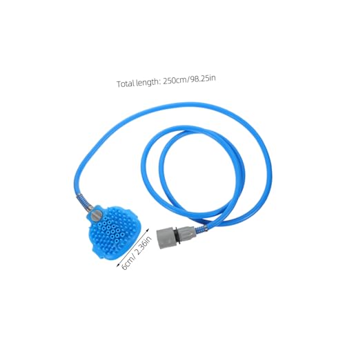 PENIKOKO Haustier badewerkzeug mit Handbrause und Massagebürste Langlebige Duschbrause für Hunde und Katzen Gründliche Reinigung und Sanfte Fellpflege Inkl Pvc schlauch von PENIKOKO