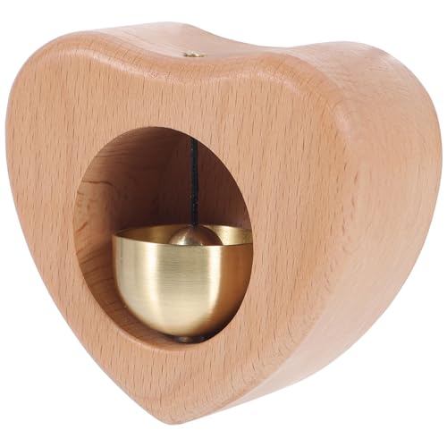 PENIKOKO Herzförmige Holz türklingel mit Magnet Windspiel aus Holz und Klebstoffbefestigung für Türen Fenster Kühlschrank Dekoratives Handgefertigtes Windspiel als Geschenk und PENIKOKO Herzförmige Holz türklingel mit Magnet Windspiel aus Holz und Klebstoffbefestigung für Türen Fenster Kühlschrank Dekoratives Handgefertigtes Windspiel als Geschenk und von PENIKOKO