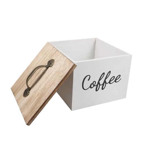 PENIKOKO Holz aufbewahrungsbox mit Deckel Quadratisch Stilvolle Staubschutzbox für Küche Büro und Reisen Leichte Multifunktionale Organizer box für Tee Kaffee Süßigkeiten und Kleinigkeiten PENIKOKO Holz aufbewahrungsbox mit Deckel Quadratisch Stilvolle Staubschutzbox für Küche Büro und Reisen Leichte Multifunktionale Organizer box für Tee Kaffee Süßigkeiten und Kleinigkeiten von PENIKOKO