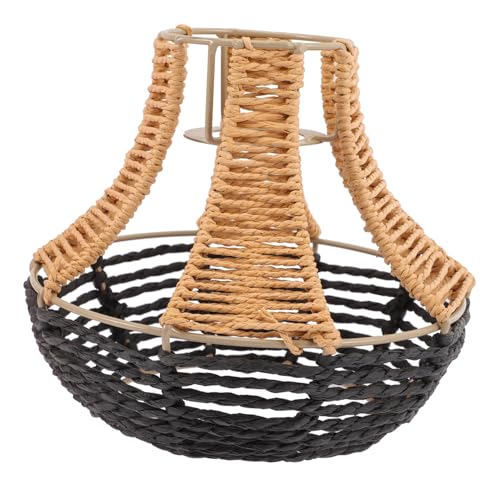 PENIKOKO Imitat Rattan Lampenschirm Deckenleuchte Gewebt Kreativ Elegant Für Esszimmer Hotel Restaurant Wohnzimmer von PENIKOKO