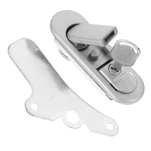 PENIKOKO Industrielles Flachschloss für Elektroschränke Robustes Netzwerkschrankschloss mit Schlüssel Vielseitig für Verteiler Schaltschranktüren Kompakt und Einfach zu Montieren von PENIKOKO