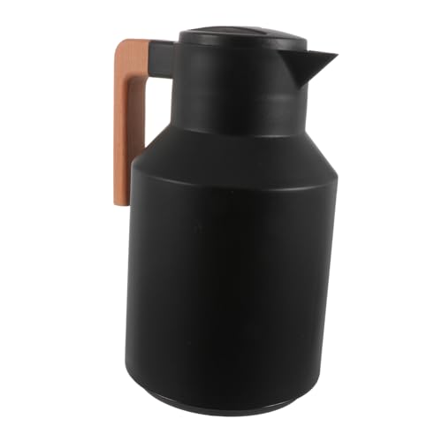 PENIKOKO Isolierkanne mit Glas innenbehälter Langlebig Auslaufsicher Hitzebeständig Korrosionsbeständig für Heiß Kaltgetränke für Haushalt und Camping Modernes Design Lange von PENIKOKO