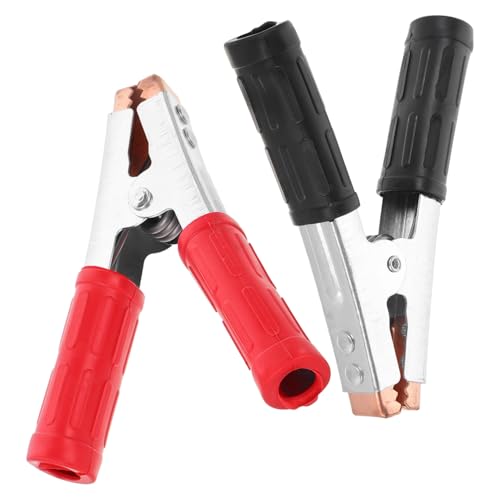 PENIKOKO Jumper Kabelklemmen Teiliges Isolierte Krokodilklemmen mit Kupferbeschichtung Starke Batterieklemmen für Starthilfekabel Ergonomisch Robust Passend für Autobatterien von PENIKOKO