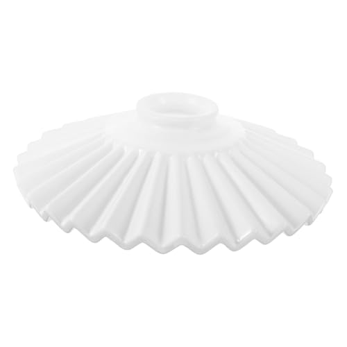 PENIKOKO Keramik Lampenschirm Weiß Pendel Deckenleuchte Kronleuchter Lampenabdeckung für Wohnzimmer Schlafzimmer Büro und Esszimmer Langlebig Leicht Einfache Montage von PENIKOKO